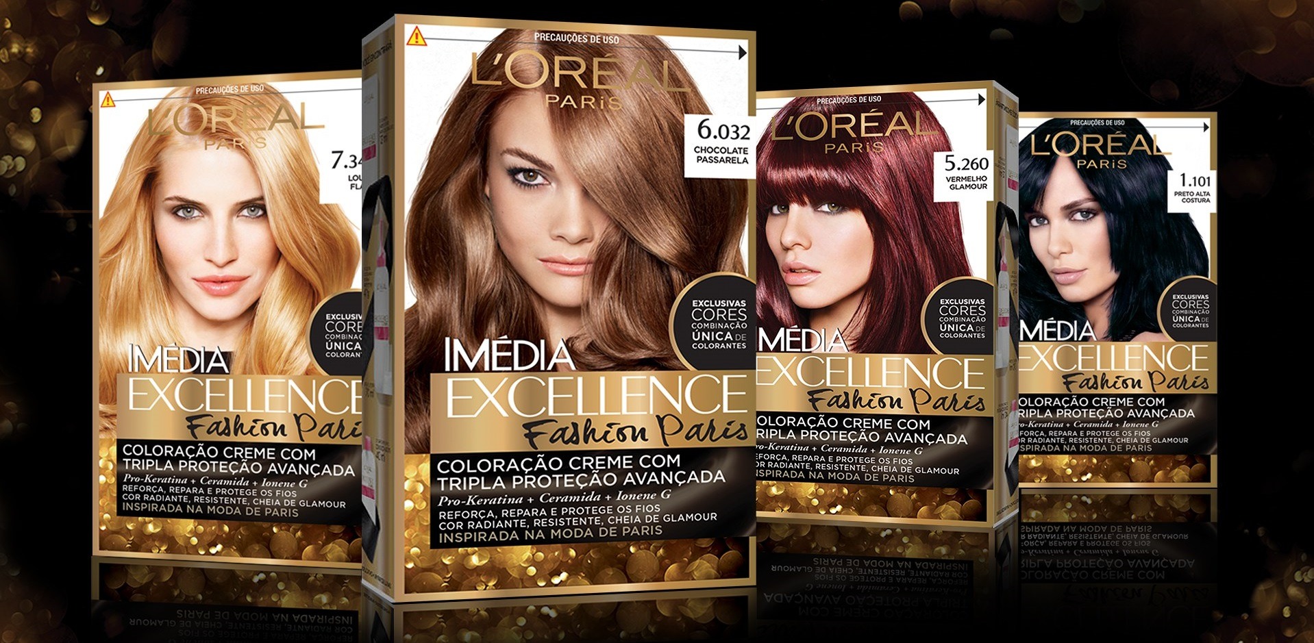 کیت رنگ مو لورآل مدل Excellence شماره 6.03